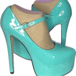 Turquoise “6 Stiletto Heels